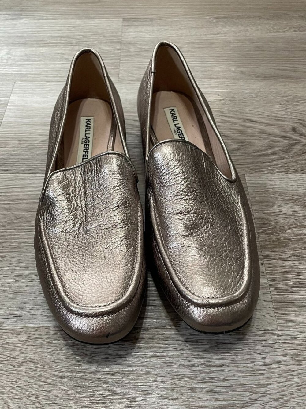 Metallic Loafers 8.5